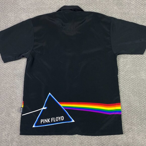 Vintage 2003 Pink Floyd Dark Side Of The Moon Shirt Men's Large Dragonfly Button - Picture 5 of 10